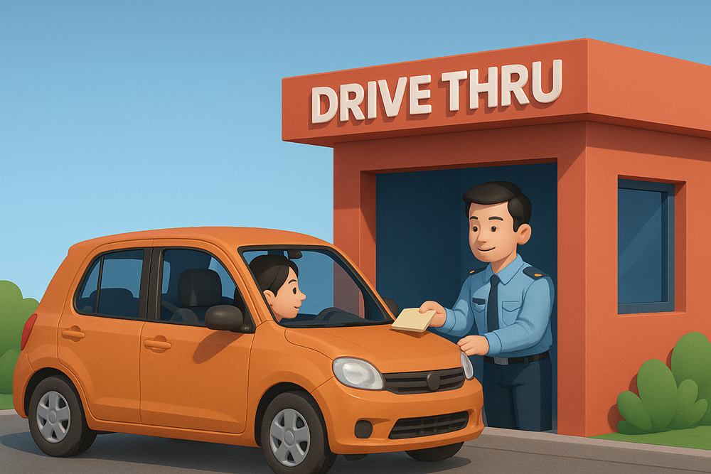 Ilustrasi Drive Thru
