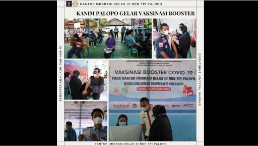 Imigrasi Palopo Menggelar Vaksinasi Booster Covid-19