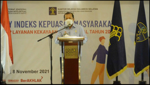PNBP dari Kekayaan Intelektual Kemenkumham Sulsel Rp 1,9 M