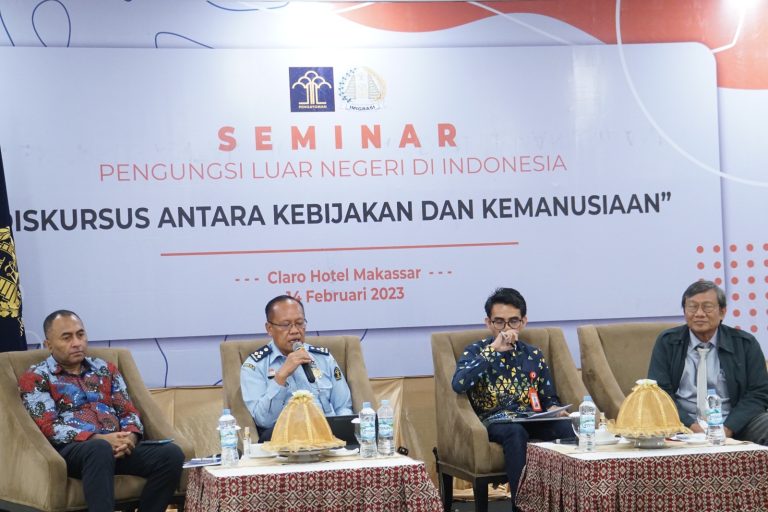 Kantor Imigrasi Palopo mengikuti Seminar Pengungsi Luar Negeri dengan tema “Diskursus antara Kebijakan dan Kemanusian” yang di selenggarakan oleh Rumah Detensi Imigrasi Makassar