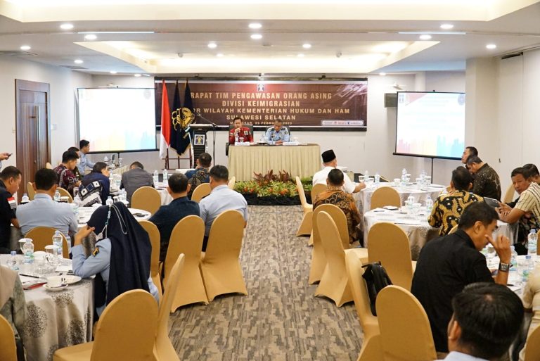 RAPAT KOORDINASI TIM PENGAWASAN ORANG ASING (TIMPORA) WILAYAH SULAWESI SELATAN TAHUN 2023