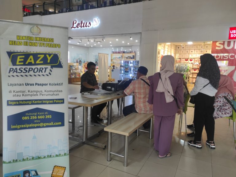 “Kapolo Lapor Pacar“ ( Kantor Imigrasi Palopo Layanan Paspor di Palopo City Market) Kembali dibuka selama bulan Mei