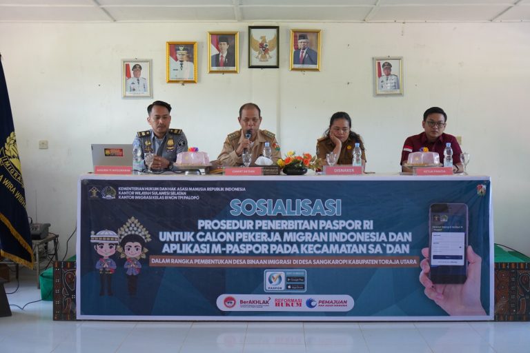 Cegah Tindak Pidana Perdagangan Orang (TPPO), Kantor Imigrasi Palopo Bentuk Desa Binaan Imigrasi