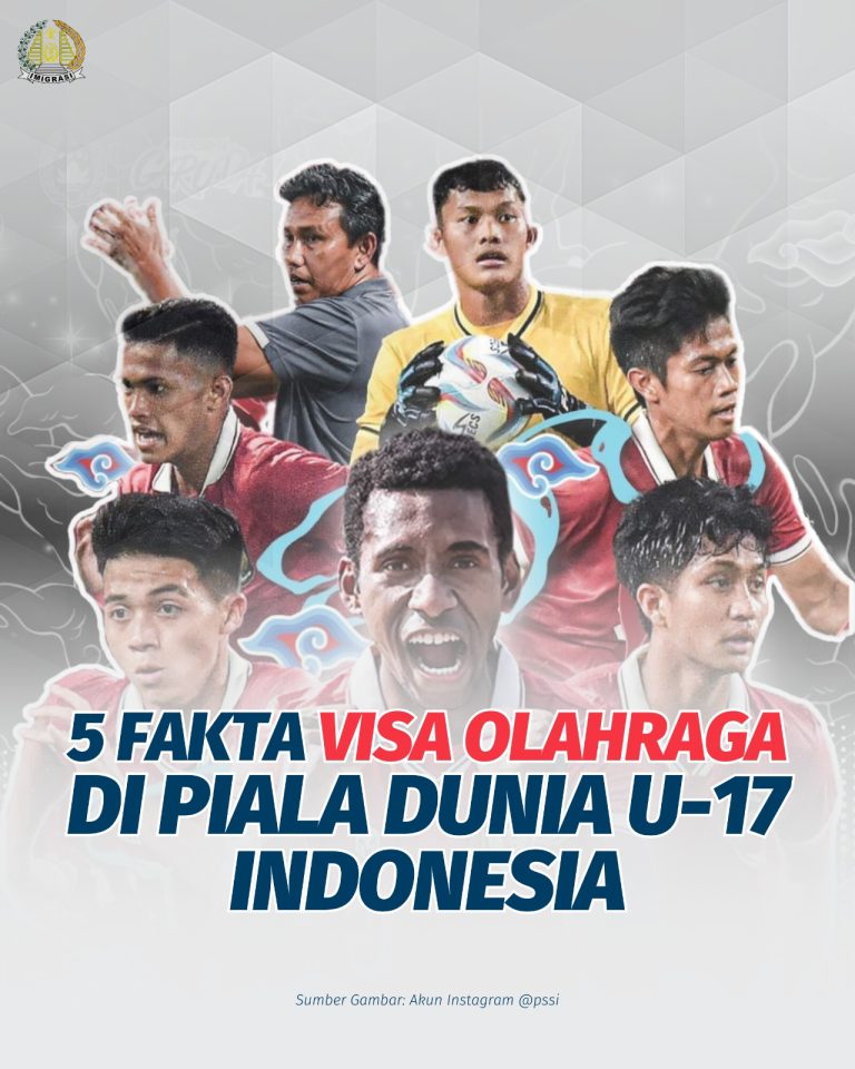 5 FAKTA VISA OLAHRAGA DI PIALA DUNIA U-17 INDONESIA