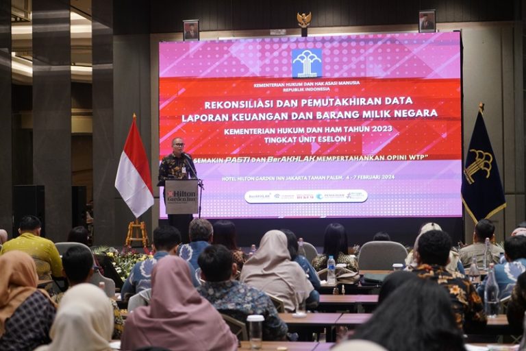 Upaya Wujudkan WTP ke-15, Kemenkumham Lakukan Rekonsiliasi Data Keuangan