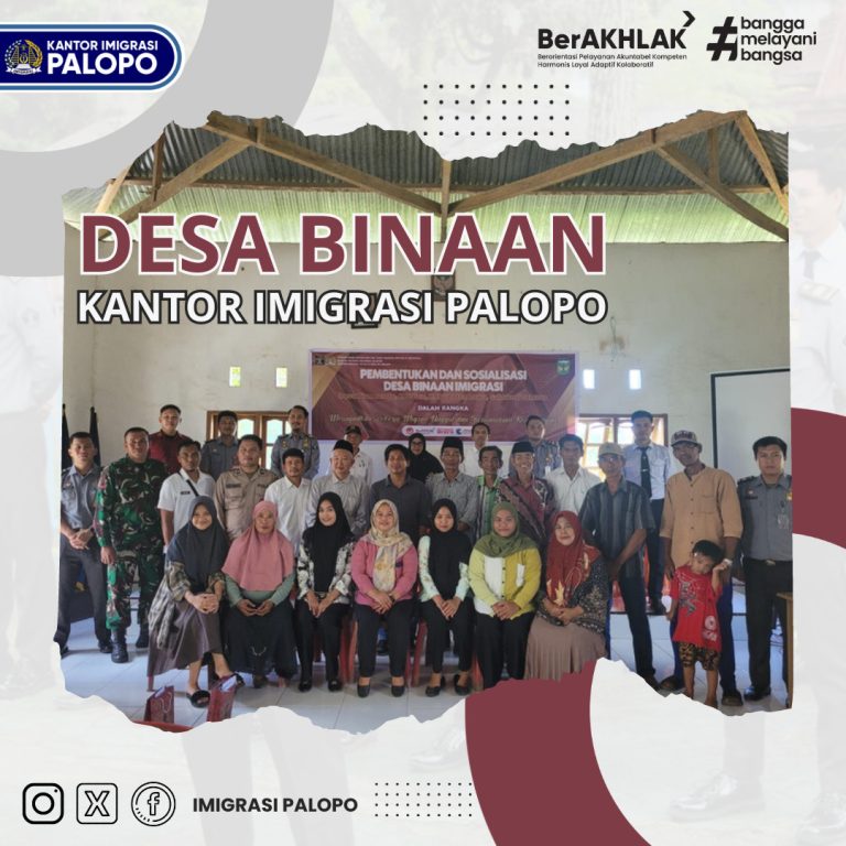 Imigrasi Palopo Gelar Sosialisasi Keimigrasian Sekaligus Pembentukan Desa Binaan Imigrasi Di Desa Tiromanda, Kecamatan Bua