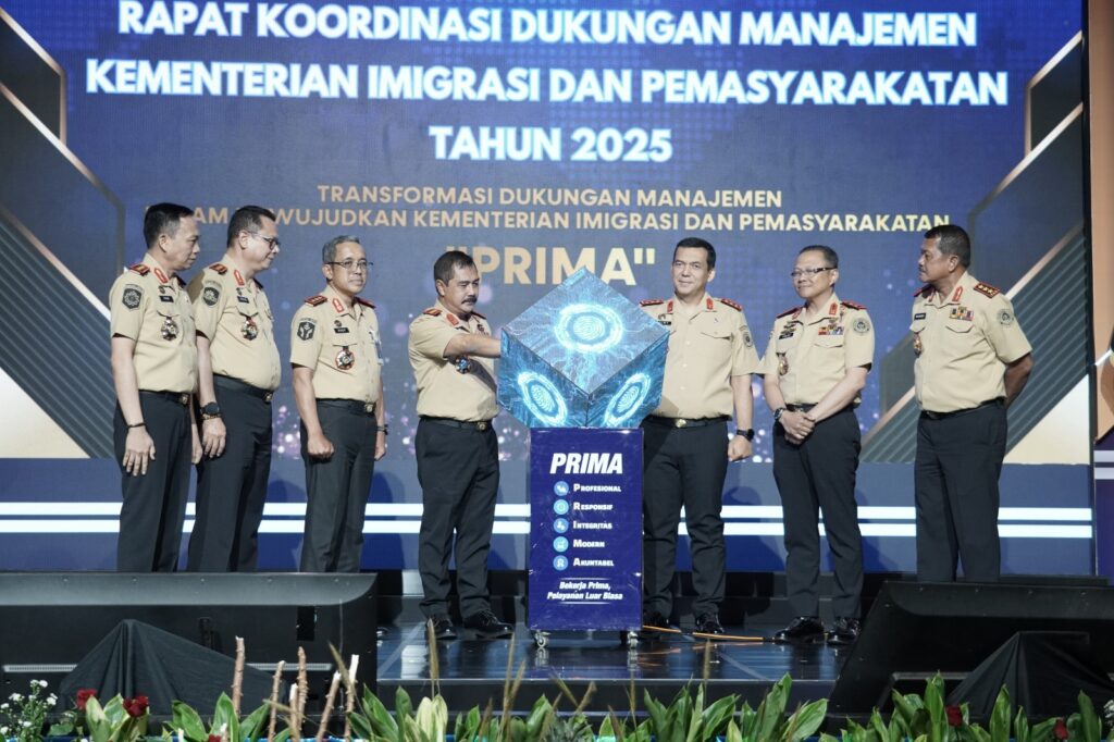 Kakanwil dan Kabag TU Imigrasi Sulsel Hadiri Hari Pertama Rakor Dukungan Manajemen Kemenimipas 2025